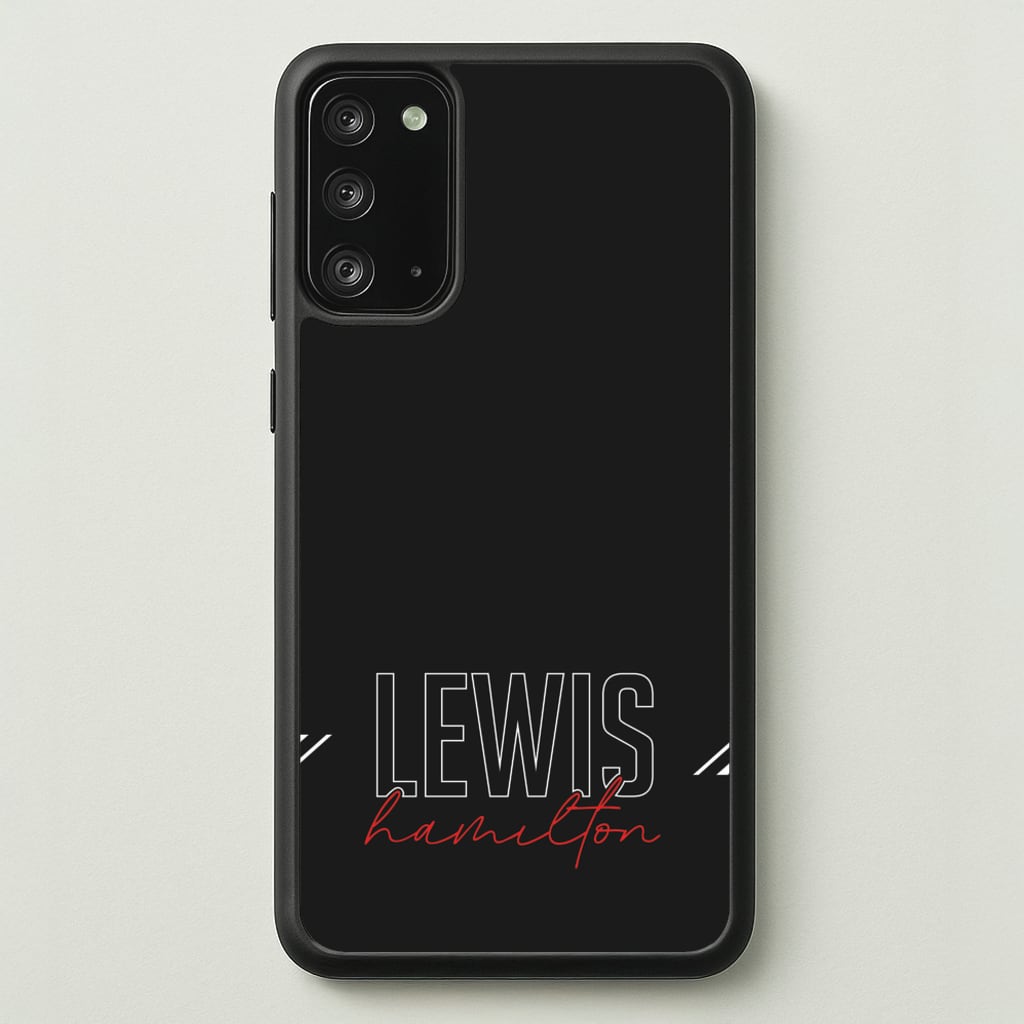 Racer Stripes Hamilton - F1 Phone Case for Galaxy Note 20