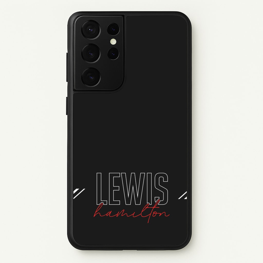 Racer Stripes Hamilton - F1 Phone Case for Galaxy S21 Ultra