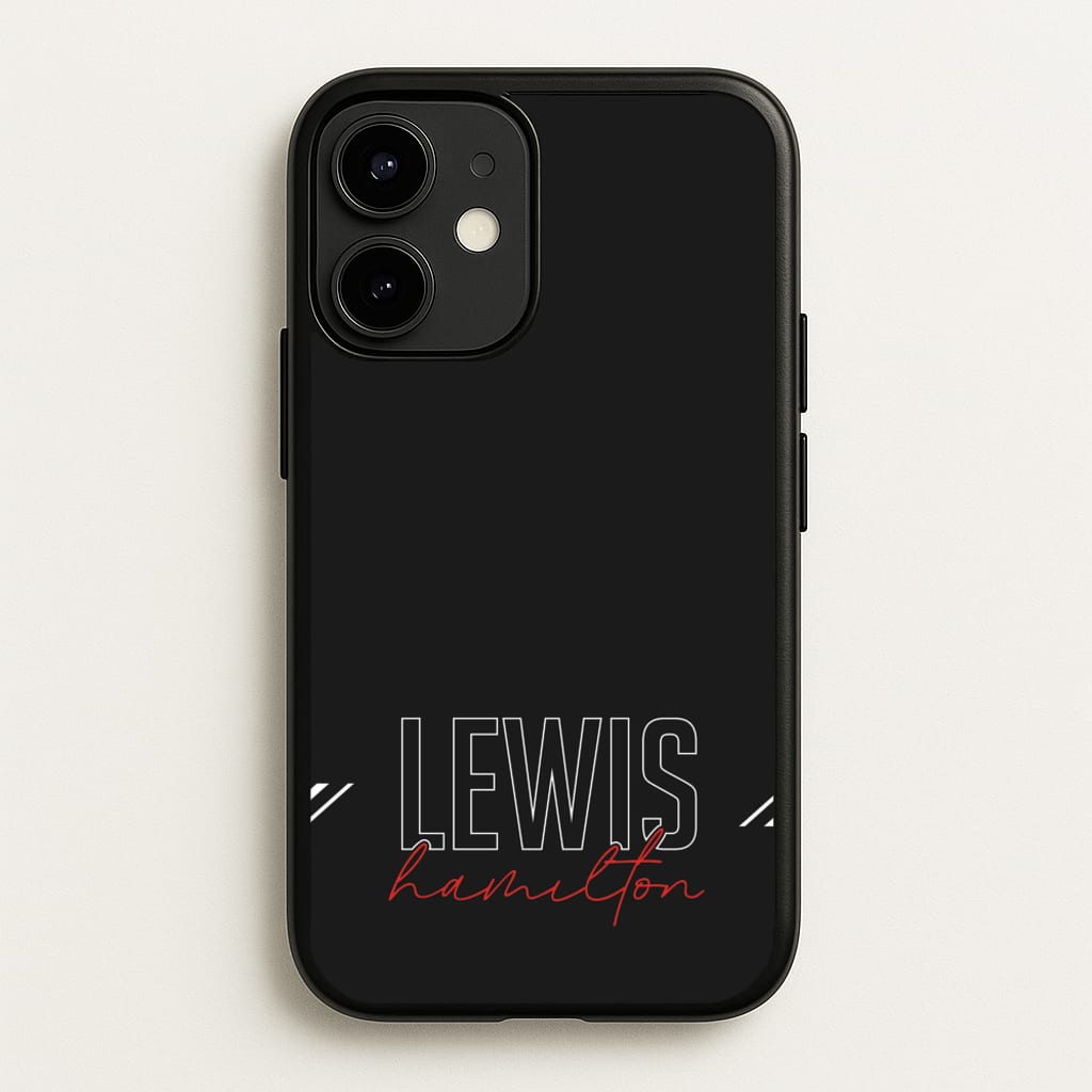 Racer Stripes Hamilton - F1 Phone Case for iPhone 12 Mini