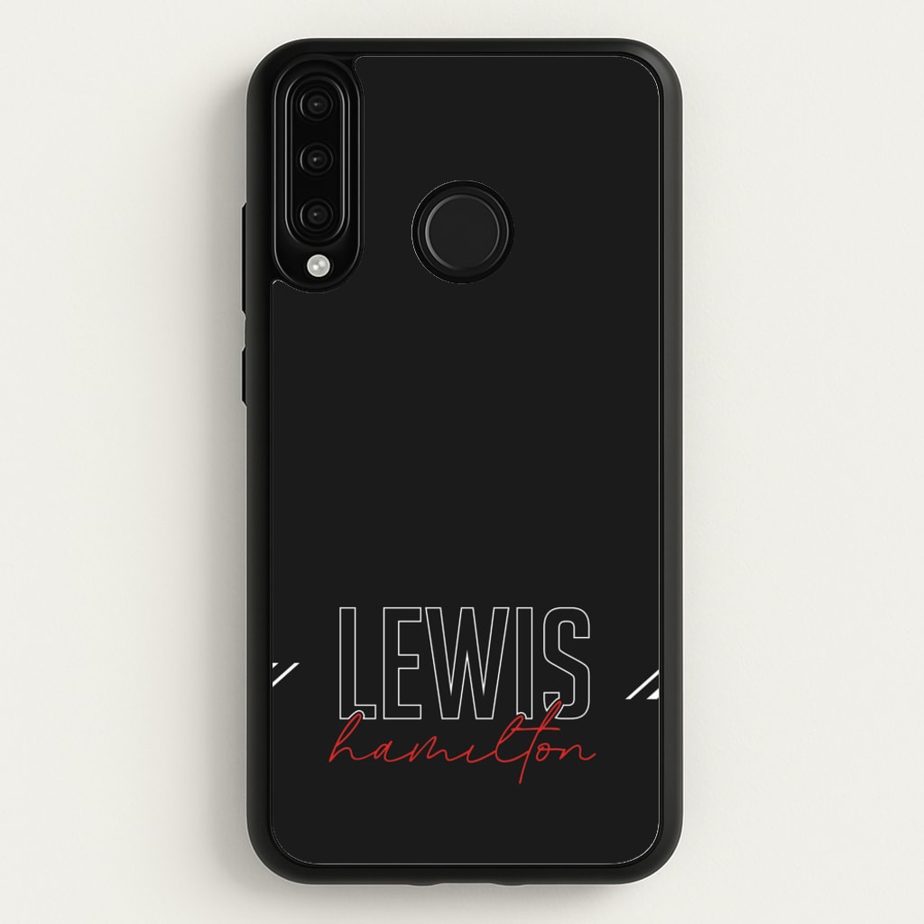 Racer Stripes Hamilton - F1 Phone Case for Huawei P30 Lite