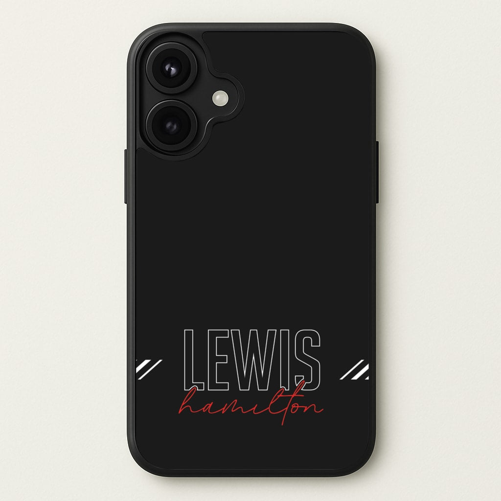 Racer Stripes Hamilton Phone Case for iPhone 17