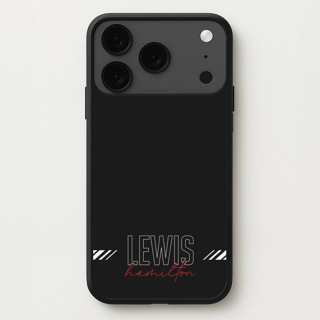 Racer Stripes Hamilton Phone Case for iPhone 17 Pro