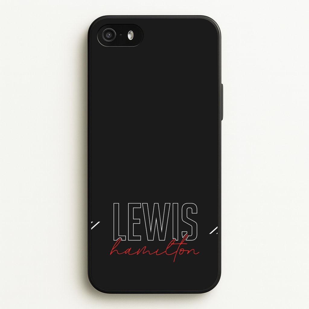 Racer Stripes Hamilton - F1 Phone Case for iPhone 5 / 5s / SE 2016