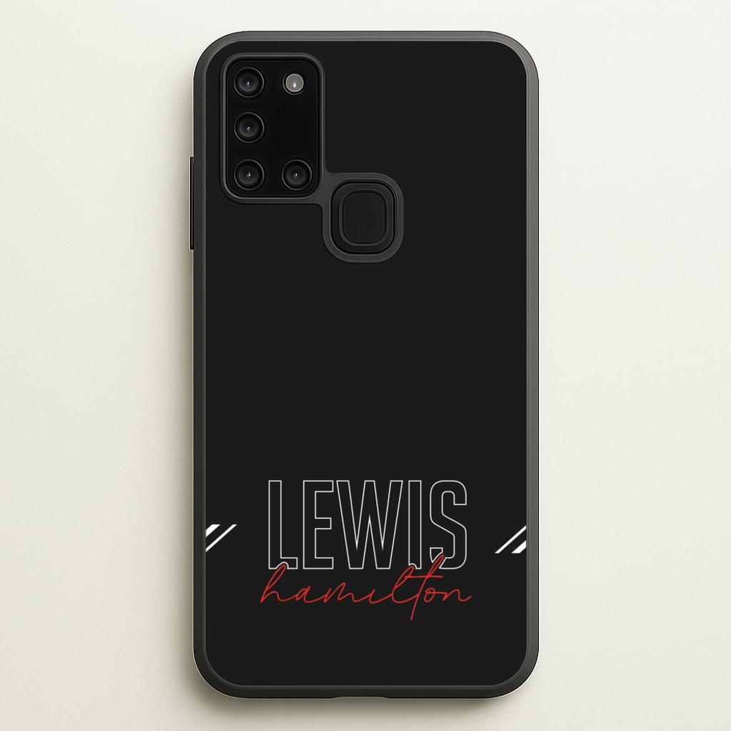 Racer Stripes Hamilton - F1 Phone Case for Galaxy A21s