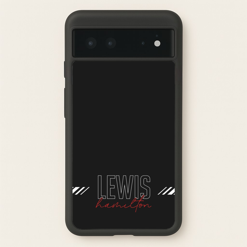 Racer Stripes Hamilton - F1 Phone Case for Google Pixel 6