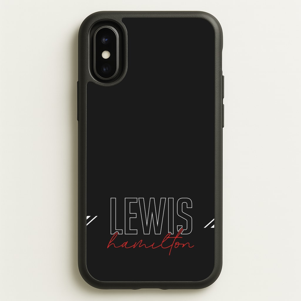 Racer Stripes Hamilton - F1 Phone Case for iPhone X / XS