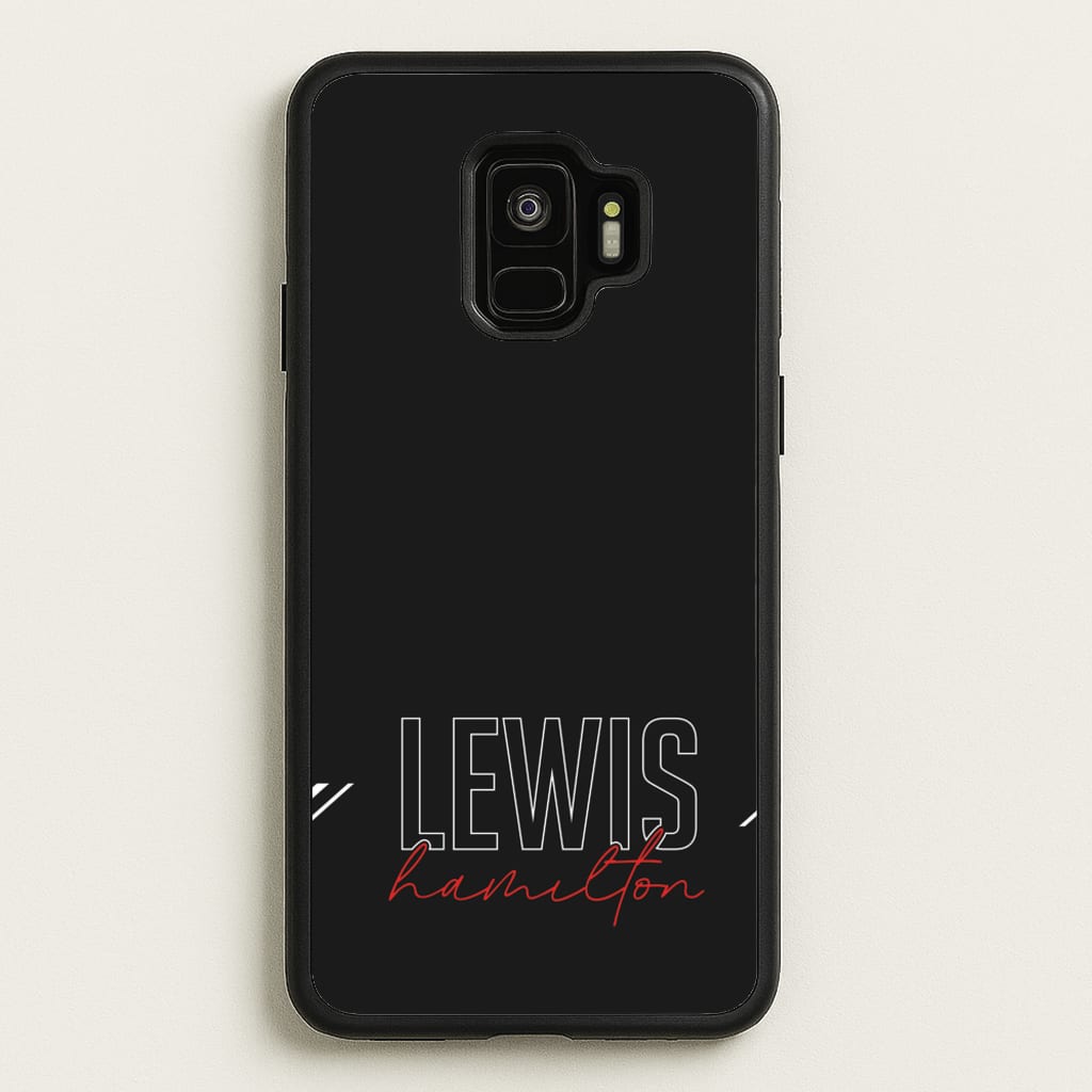 Racer Stripes Hamilton - F1 Phone Case for Galaxy S9