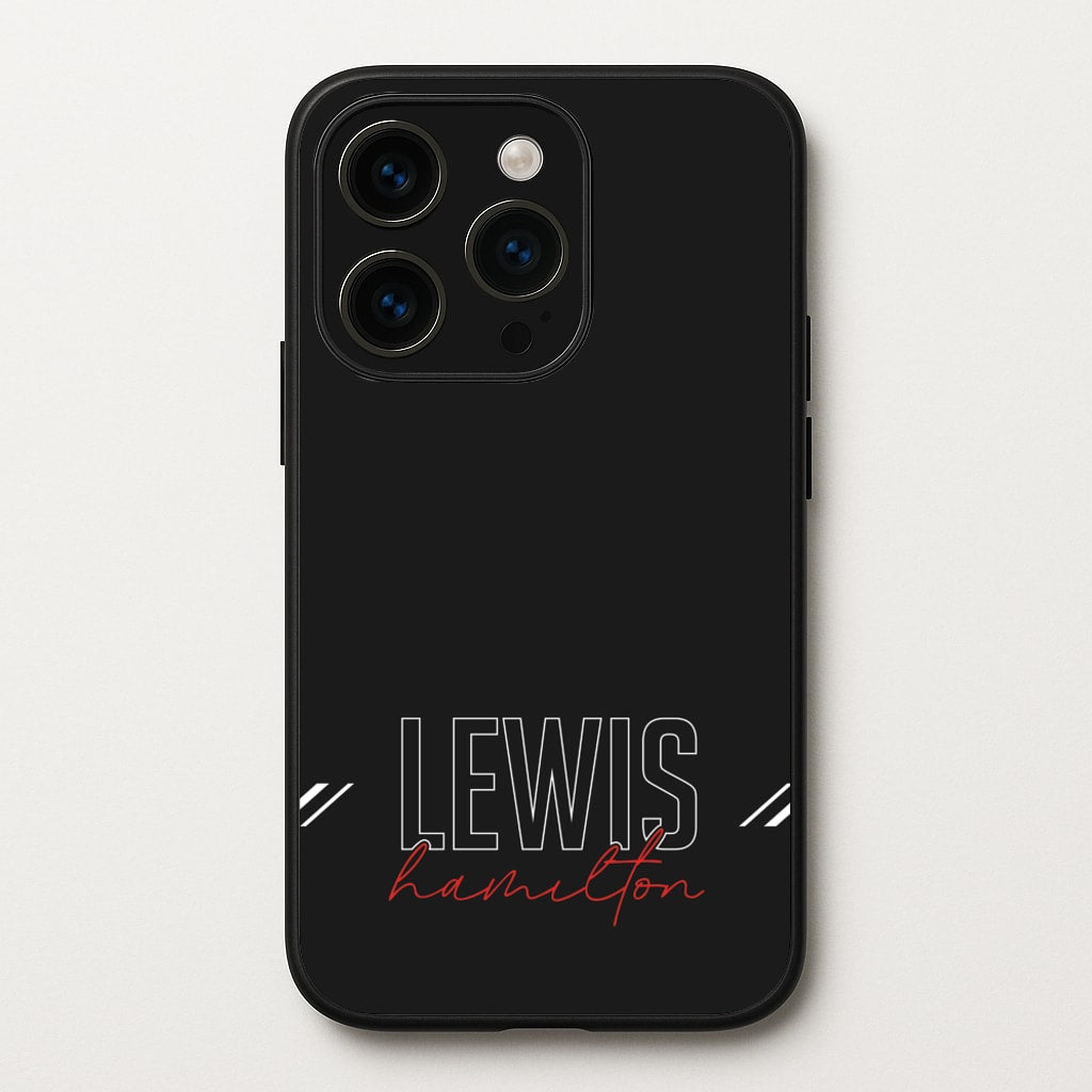 Racer Stripes Hamilton - F1 Phone Case for iPhone 14 Pro