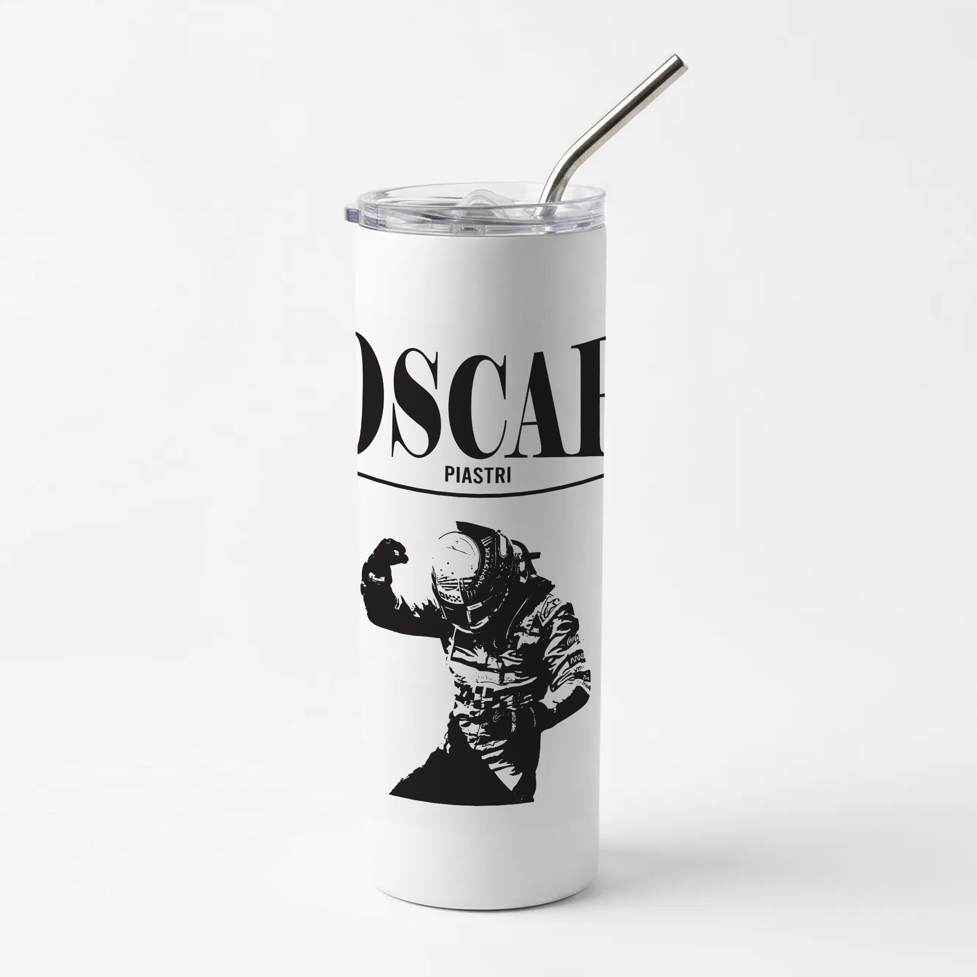 Oscar Orange And Black Skinny Tumbler