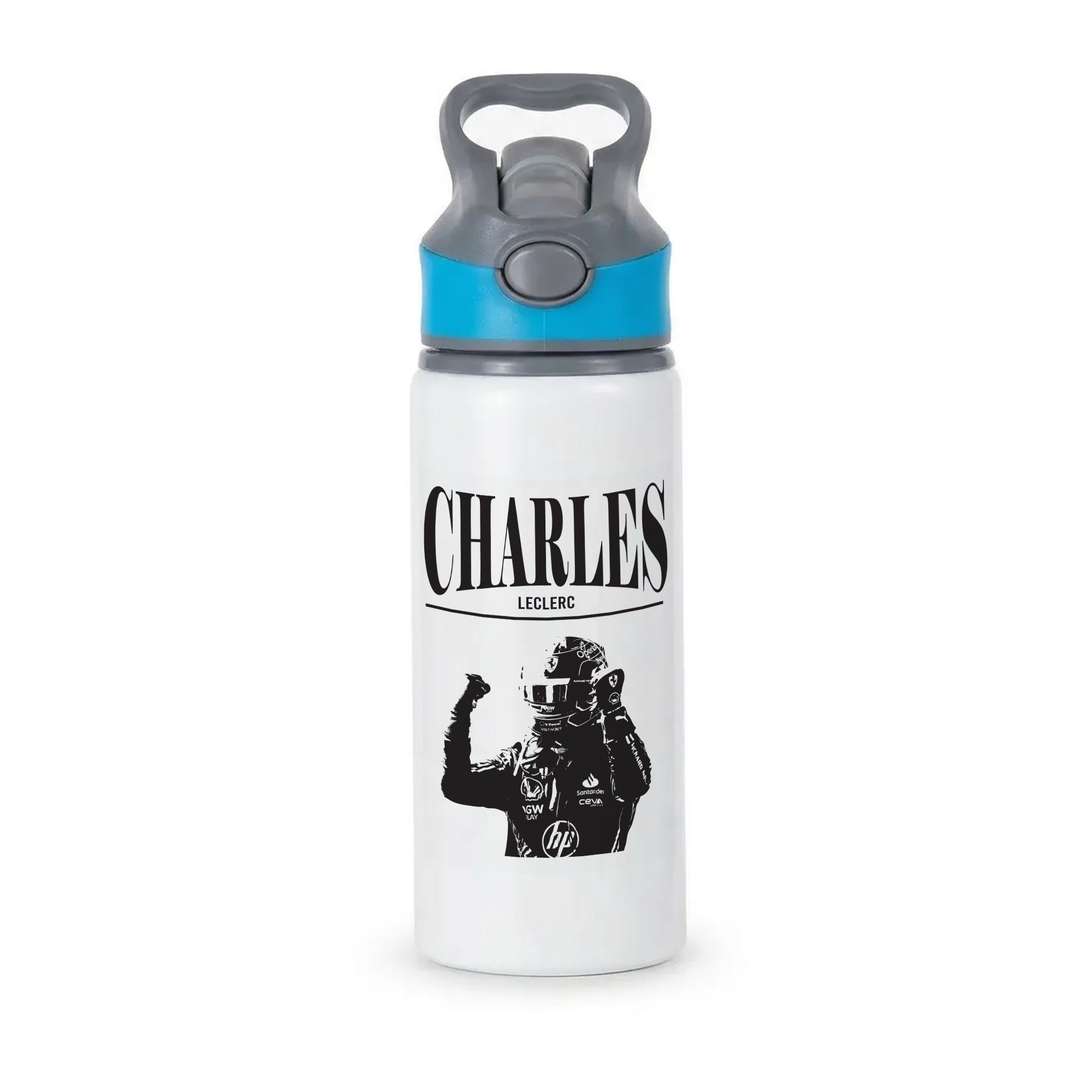 Charles Red And Gold Active Water Bottle - Blue