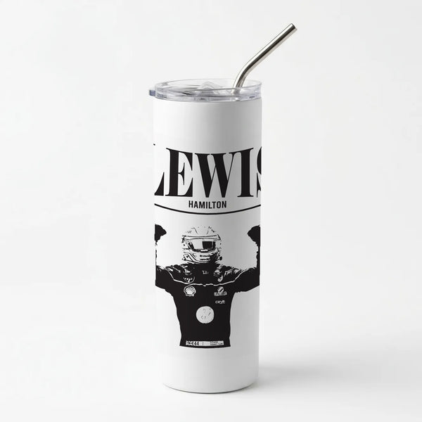 Lewis Red And Gold Skinny Tumbler