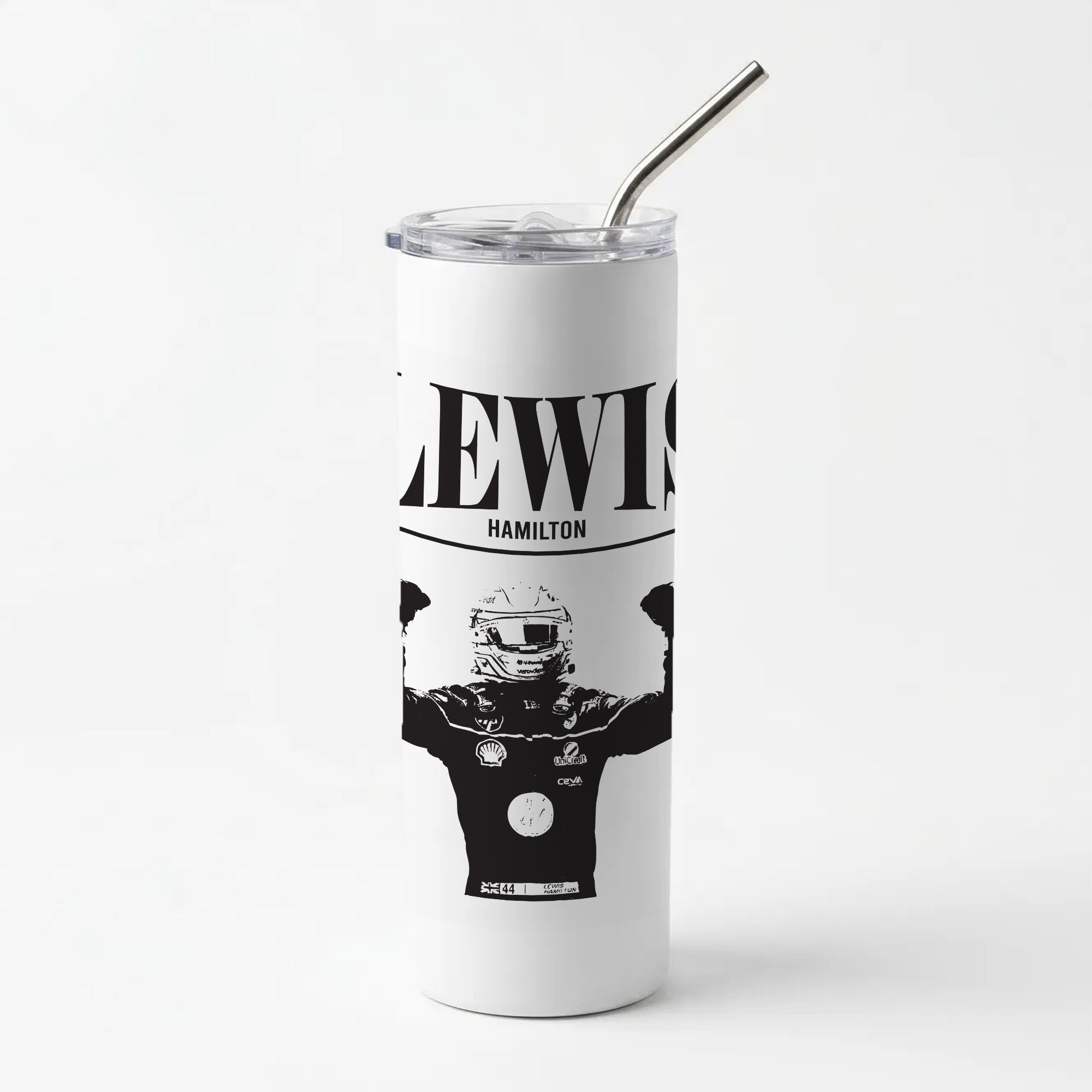 Lewis Red And Gold Skinny Tumbler