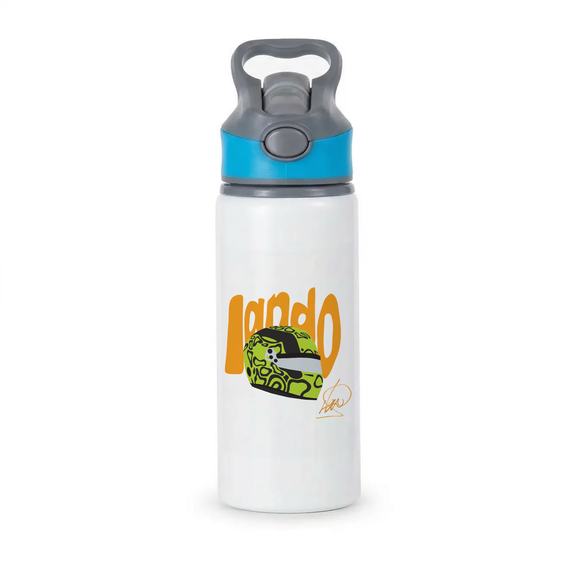 Abstract Lando Active Water Bottle - Blue
