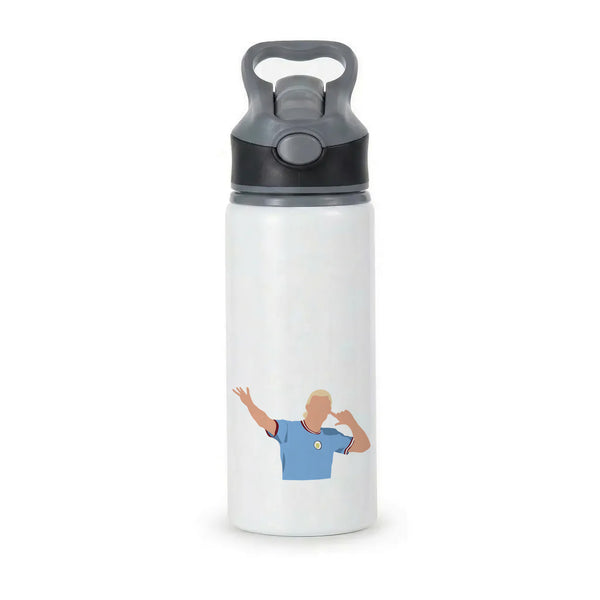 Haaland - Football Active Water Bottle - Black