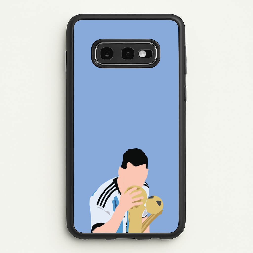 GOAT - Messi - Football Phone Case for Galaxy S10e