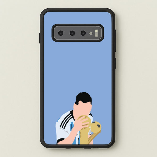 GOAT - Messi - Football Phone Case for Galaxy S10 Plus