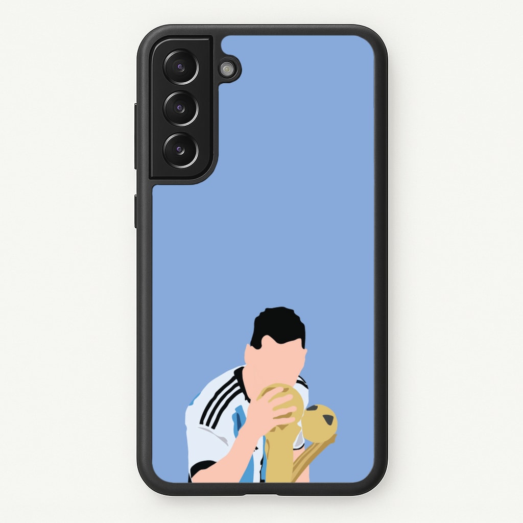 GOAT - Messi - Football Phone Case for Galaxy S21FE