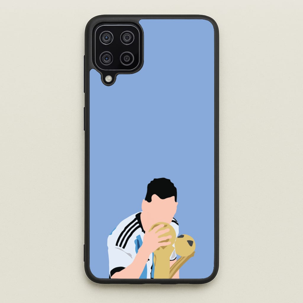 GOAT - Messi - Football Phone Case for Galaxy A12