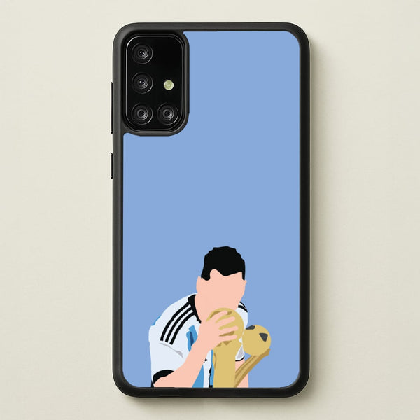 GOAT - Messi - Football Phone Case for Galaxy A71