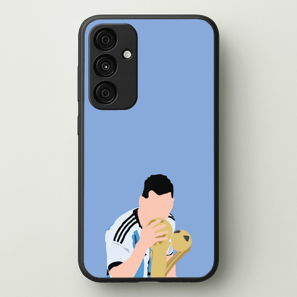 GOAT - Messi - Football Phone Case for Galaxy A55
