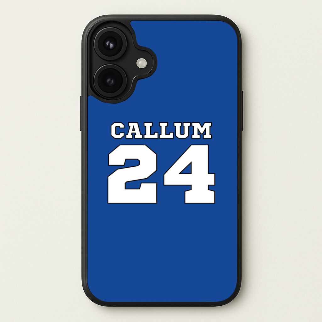 Dark Blue - Personalised Football Phone Case for iPhone 17