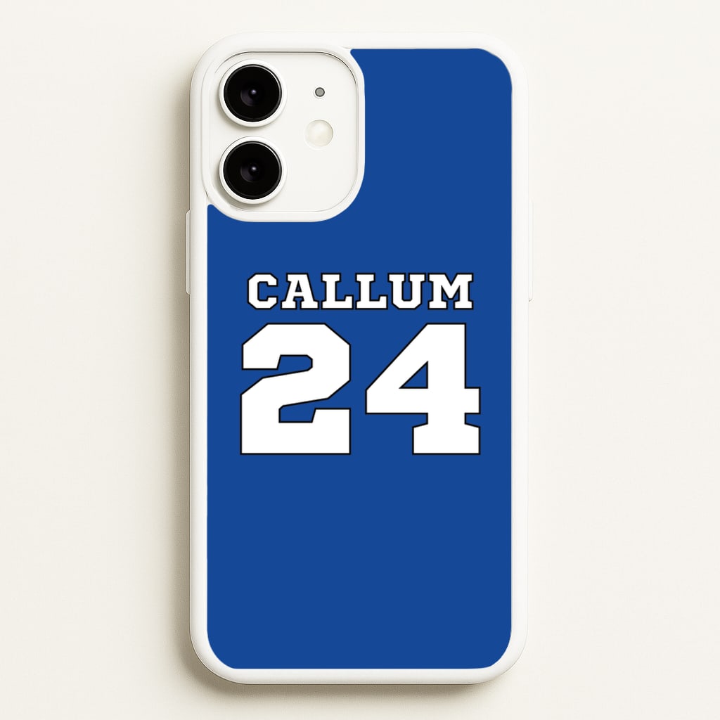 Dark Blue - Personalised Football - Football Phone Case for iPhone 11