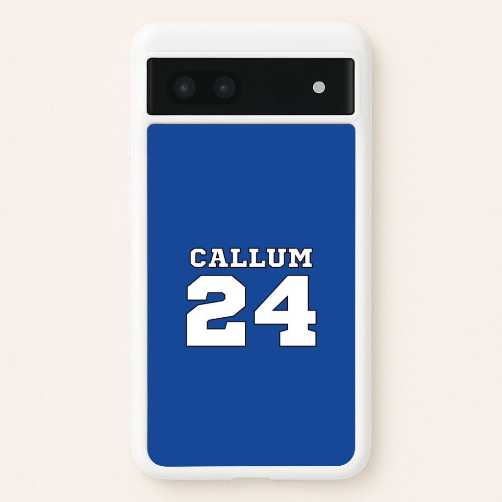 Dark Blue - Personalised Football - Football Phone Case for Google Pixel 6a
