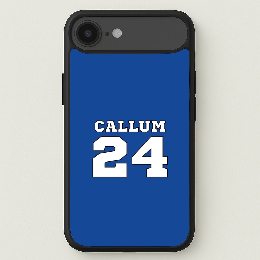 Dark Blue - Personalised Football Phone Case for iPhone 17 Air