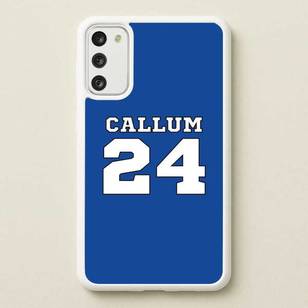 Dark Blue - Personalised Football - Football Phone Case for Galaxy A41