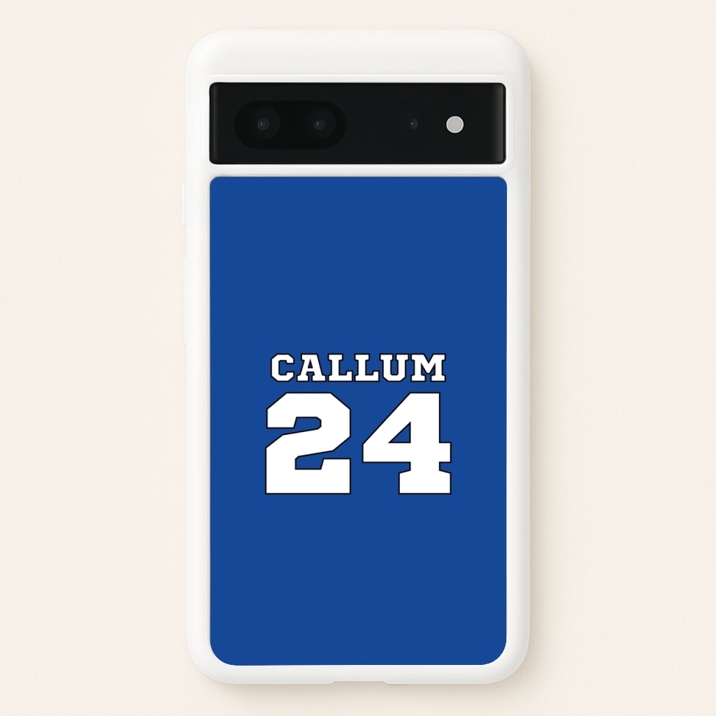 Dark Blue - Personalised Football - Football Phone Case for Google Pixel 7