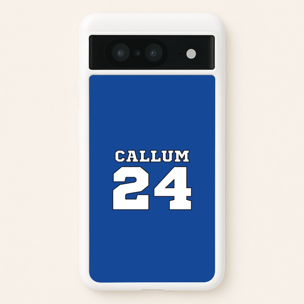 Dark Blue - Personalised Football - Football Phone Case for Google Pixel 8