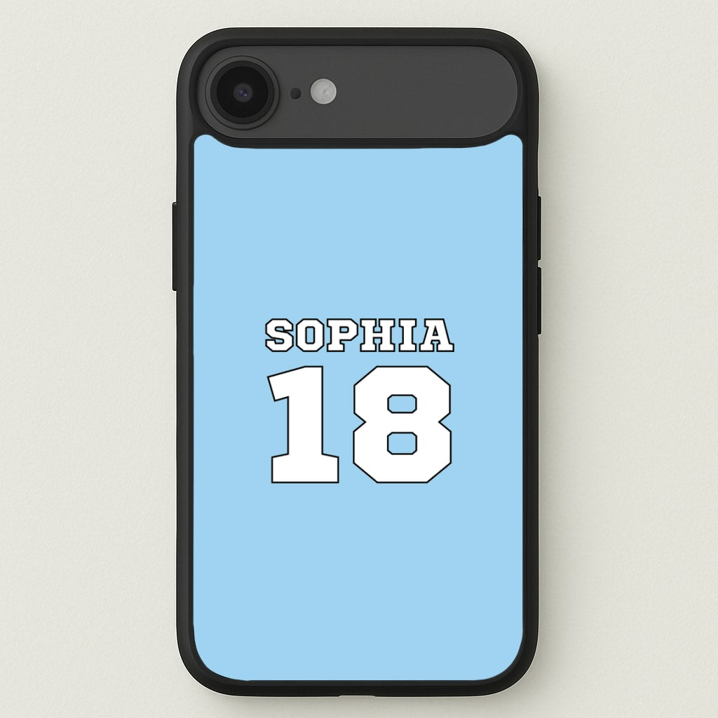 Light Blue - Personalised Football Phone Case for iPhone 17 Air