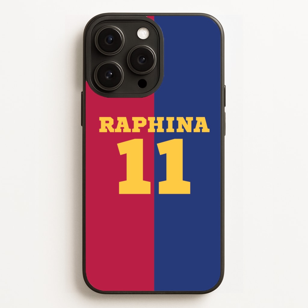 Red And blue - Football Phone Case for iPhone 16 Pro Max