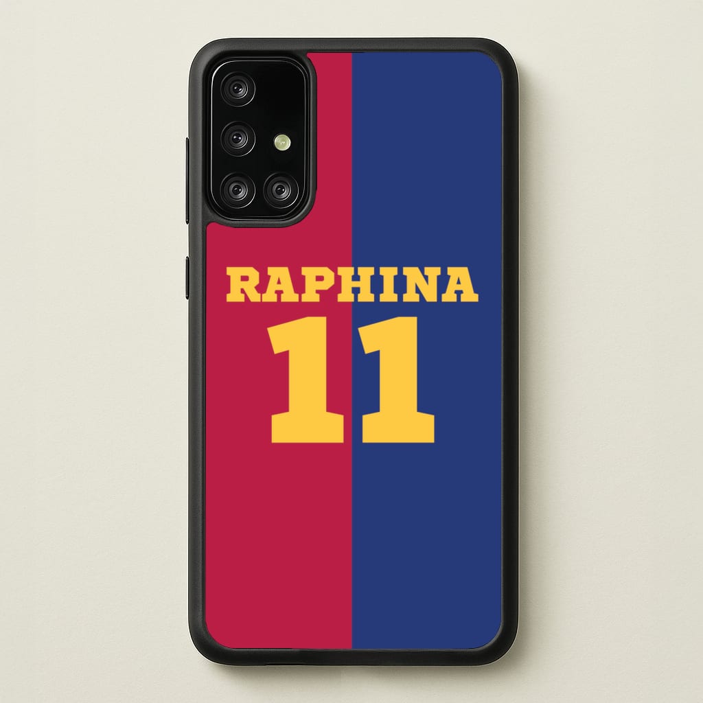 Red And blue - Football Phone Case for Galaxy A71