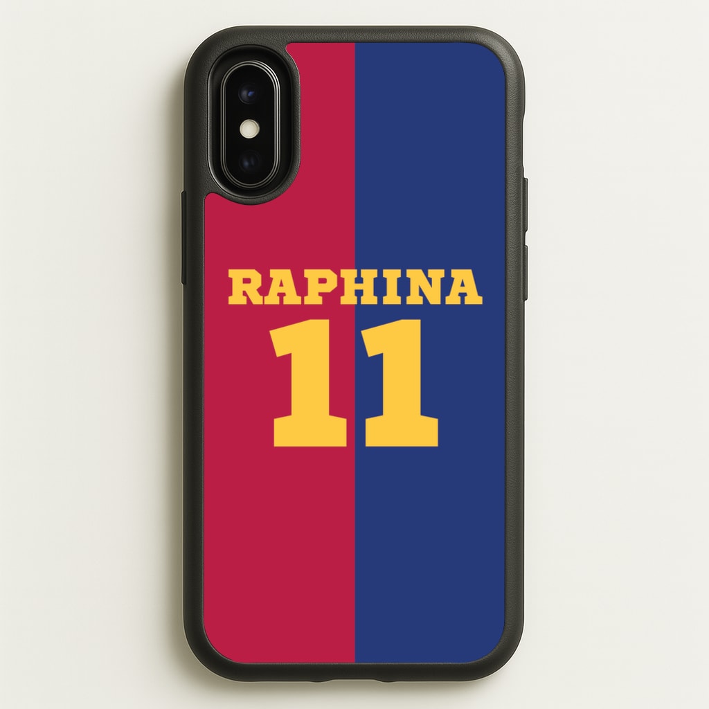 Red And blue - Football Phone Case for iPhone X / XS