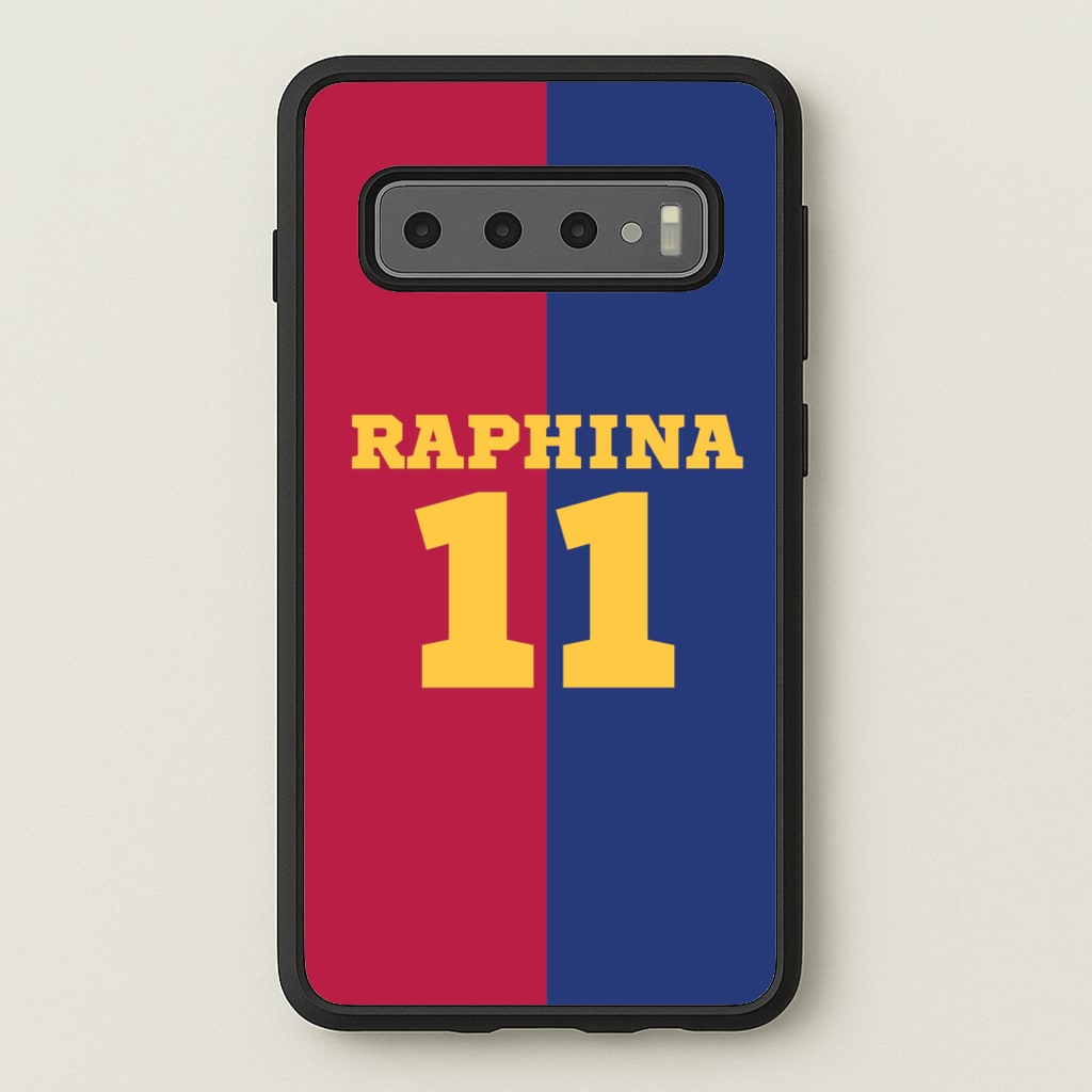 Red And blue - Football Phone Case for Galaxy S10 Plus