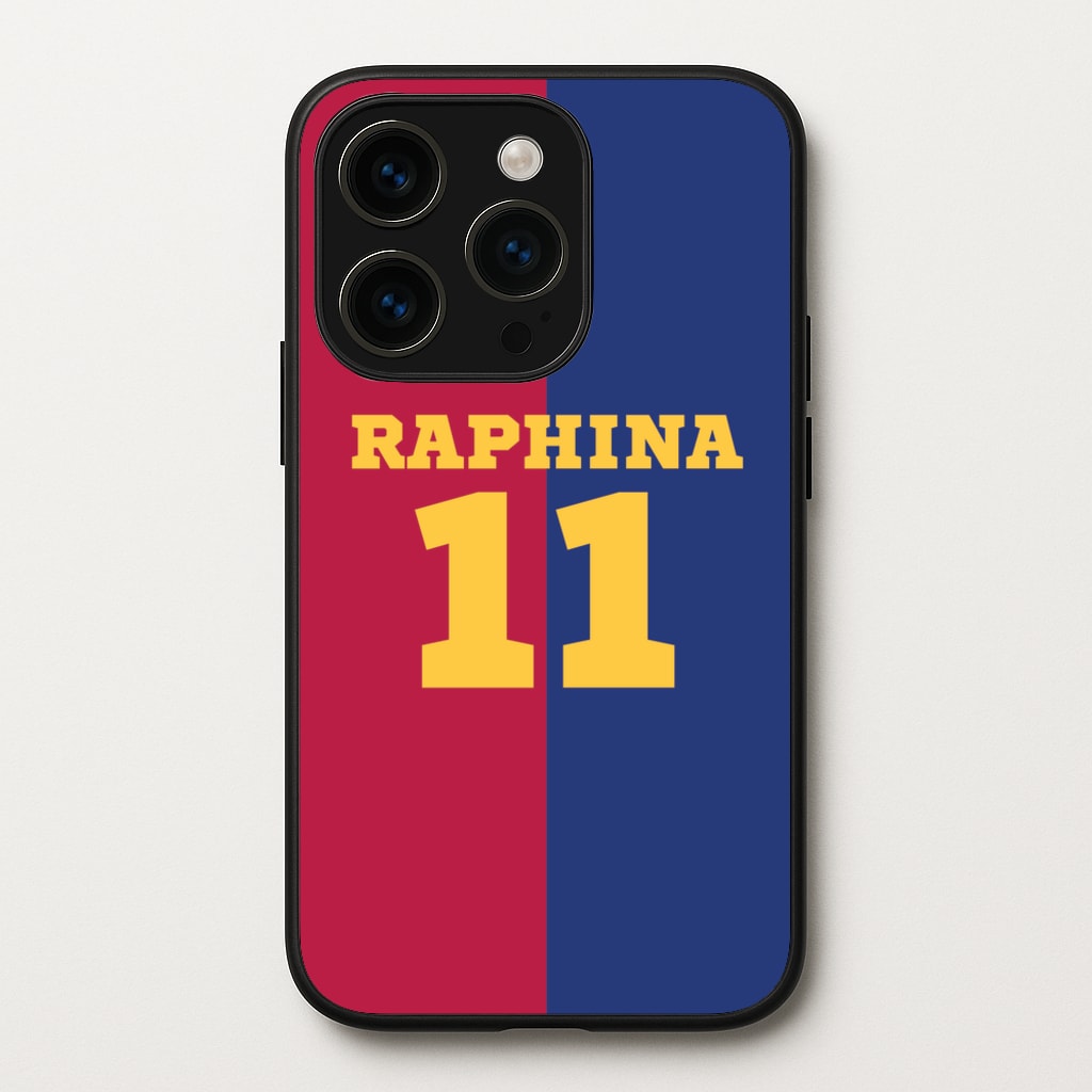 Red And blue - Football Phone Case for iPhone 14 Pro