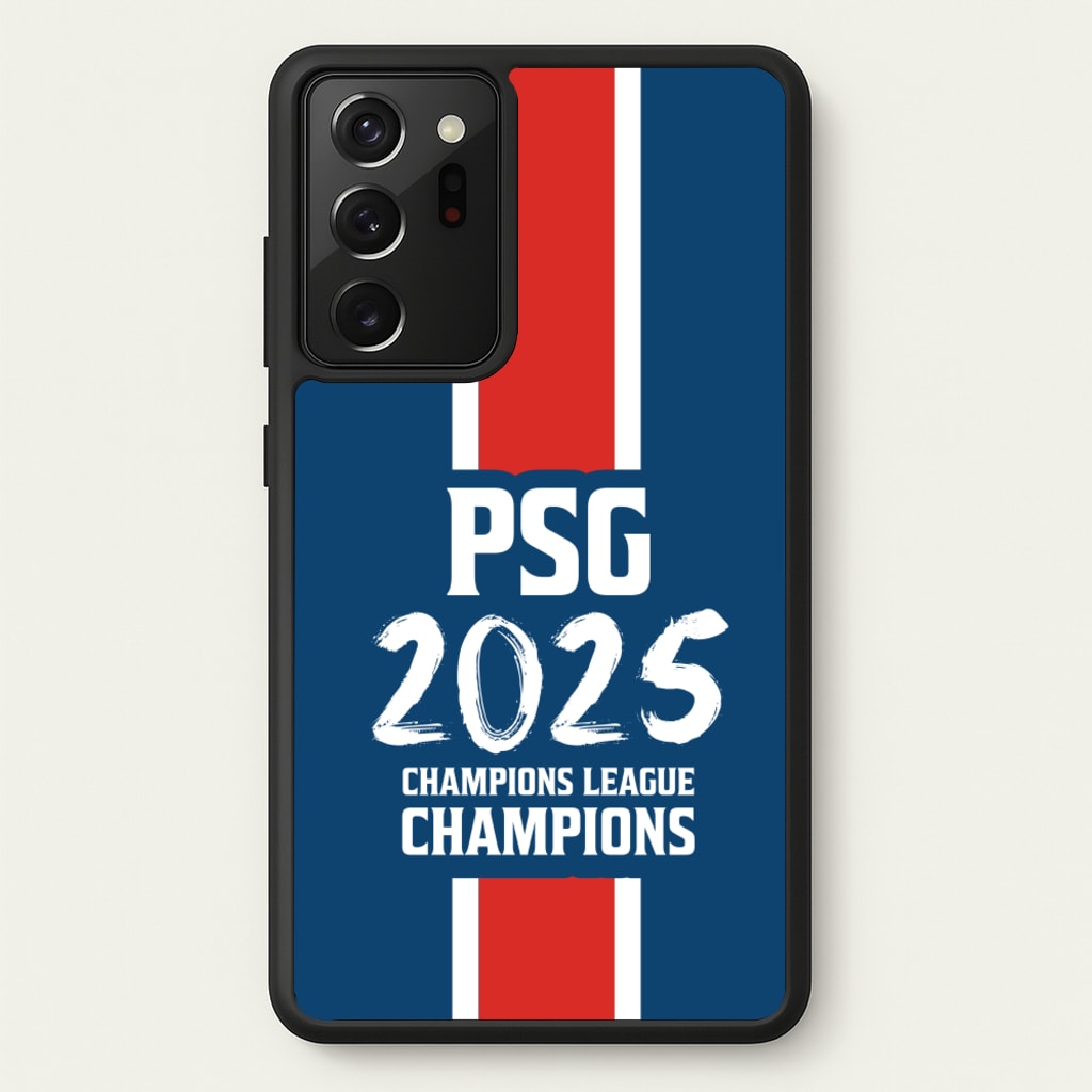 Champion League Winners 25 PSG - Football Phone Case for Galaxy Note 20 Ultra