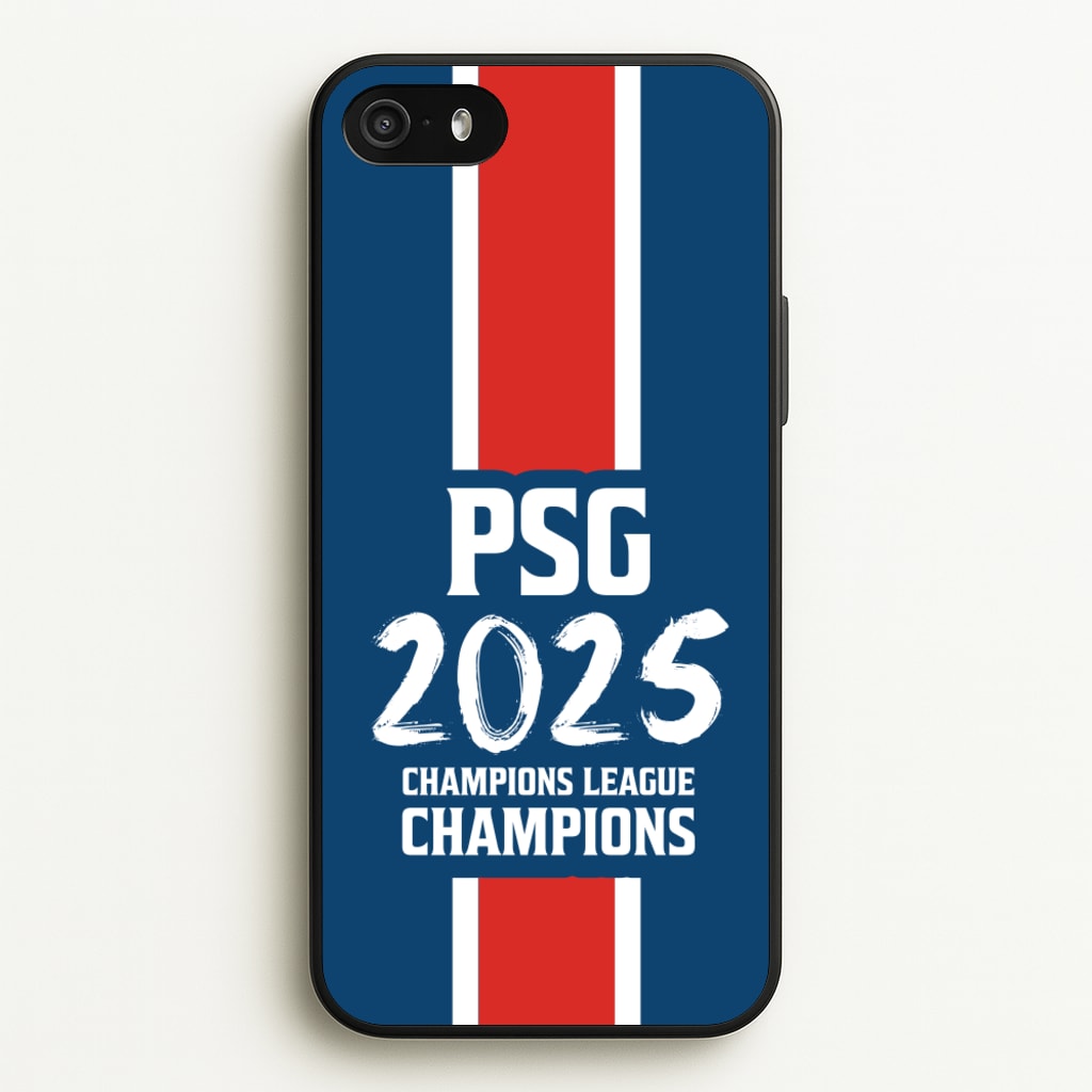 Champion League Winners 25 PSG - Football Phone Case for iPhone 5 / 5s / SE 2016