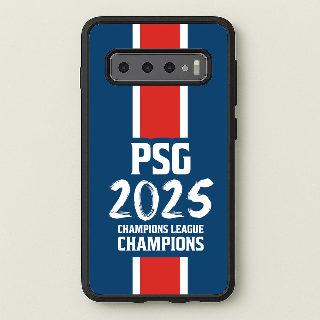 Champion League Winners 25 PSG - Football Phone Case for Galaxy S10