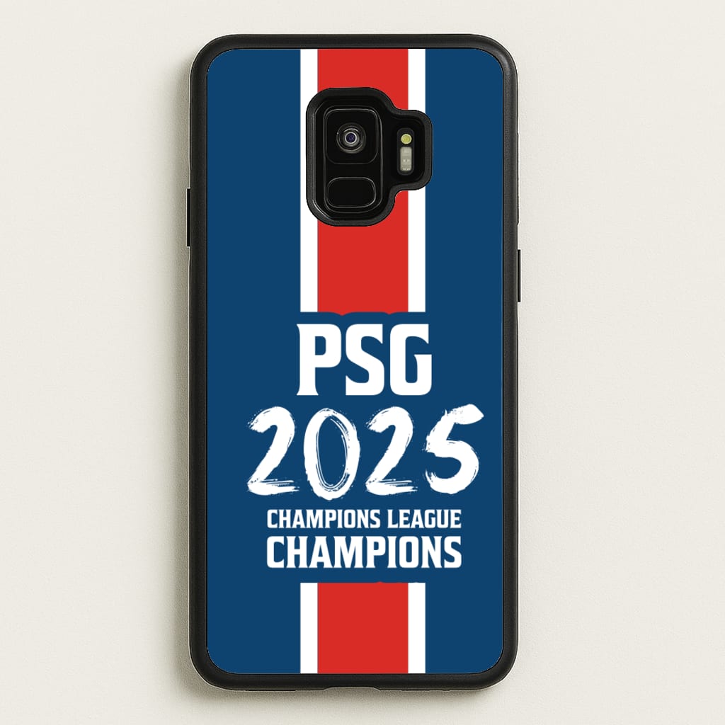 Champion League Winners 25 PSG - Football Phone Case for Galaxy S9