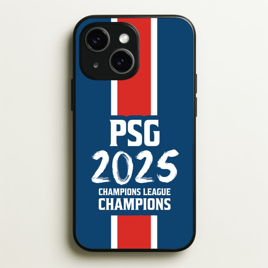 Champion League Winners 25 PSG - Football Phone Case for iPhone 15