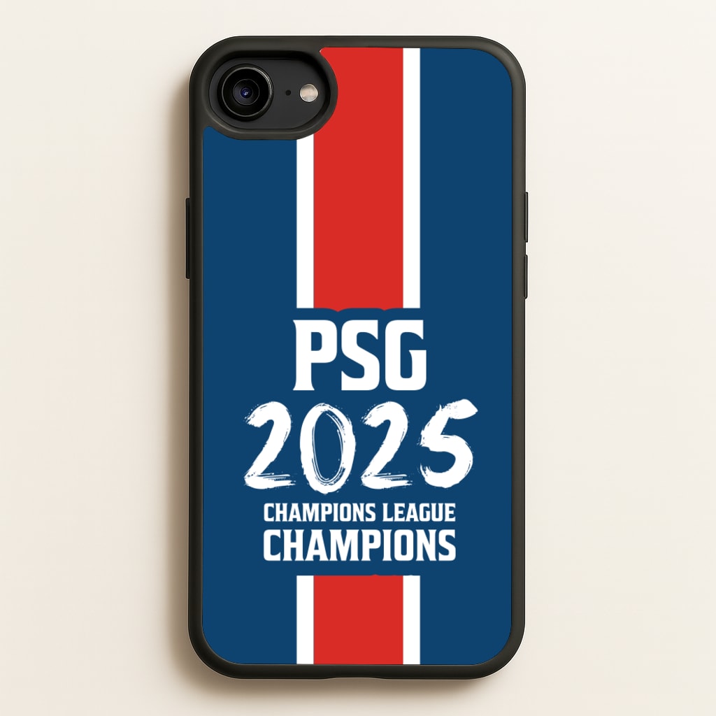 Champion League Winners 25 PSG - Football Phone Case for iPhone 6 / 7 / 8 / SE