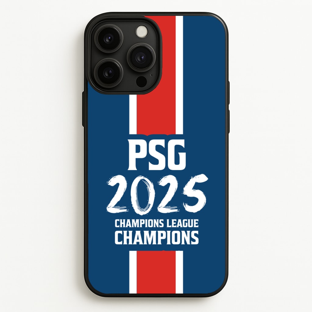 Champion League Winners 25 PSG - Football Phone Case for iPhone 13 Pro Max