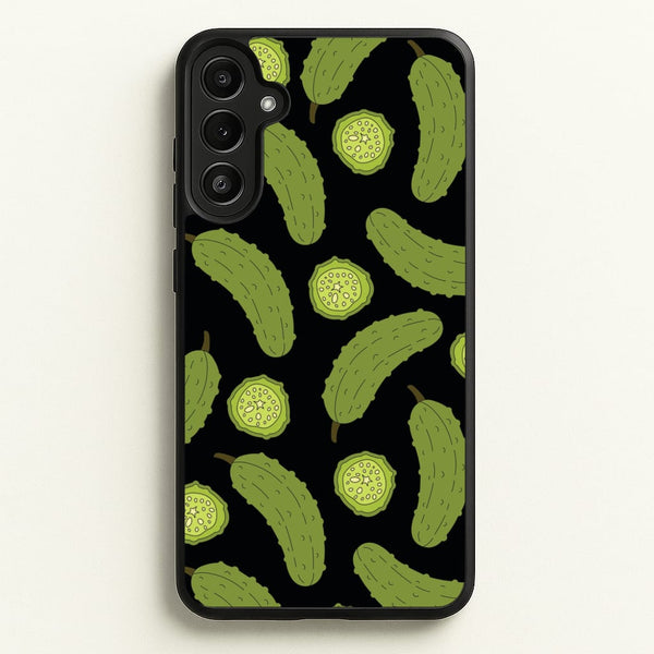 Pickle Assortment Pattern - Food Patterns Phone Case for Galaxy A36