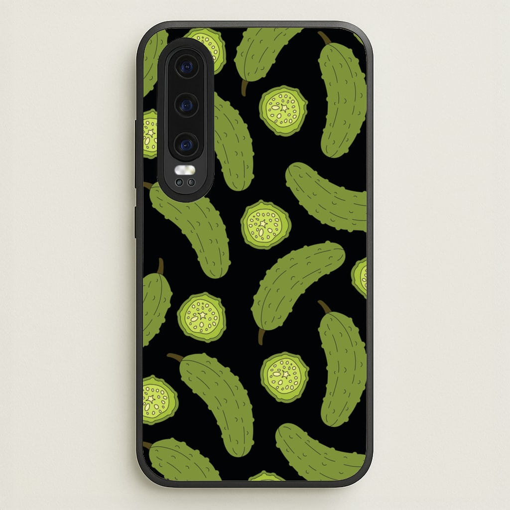 Pickle Assortment Pattern - Food Patterns Phone Case for Huawei P30