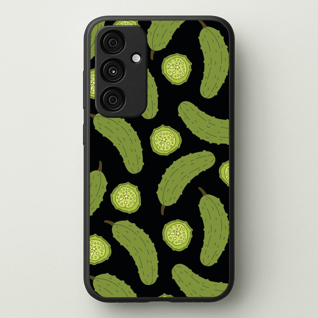 Pickle Assortment Pattern - Food Patterns Phone Case for Galaxy A55
