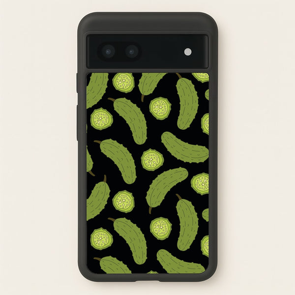 Pickle Assortment Pattern - Food Patterns Phone Case for Google Pixel 7a