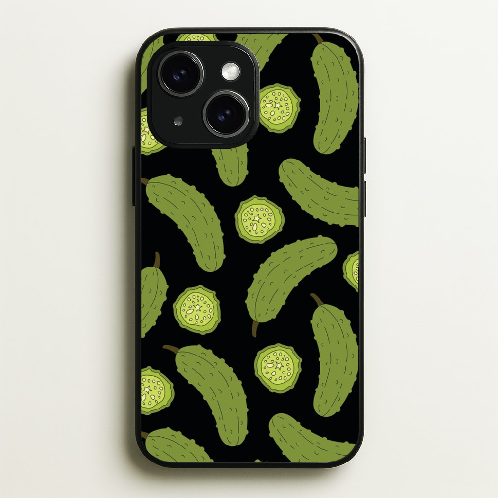 Pickle Assortment Pattern - Food Patterns Phone Case for iPhone 15