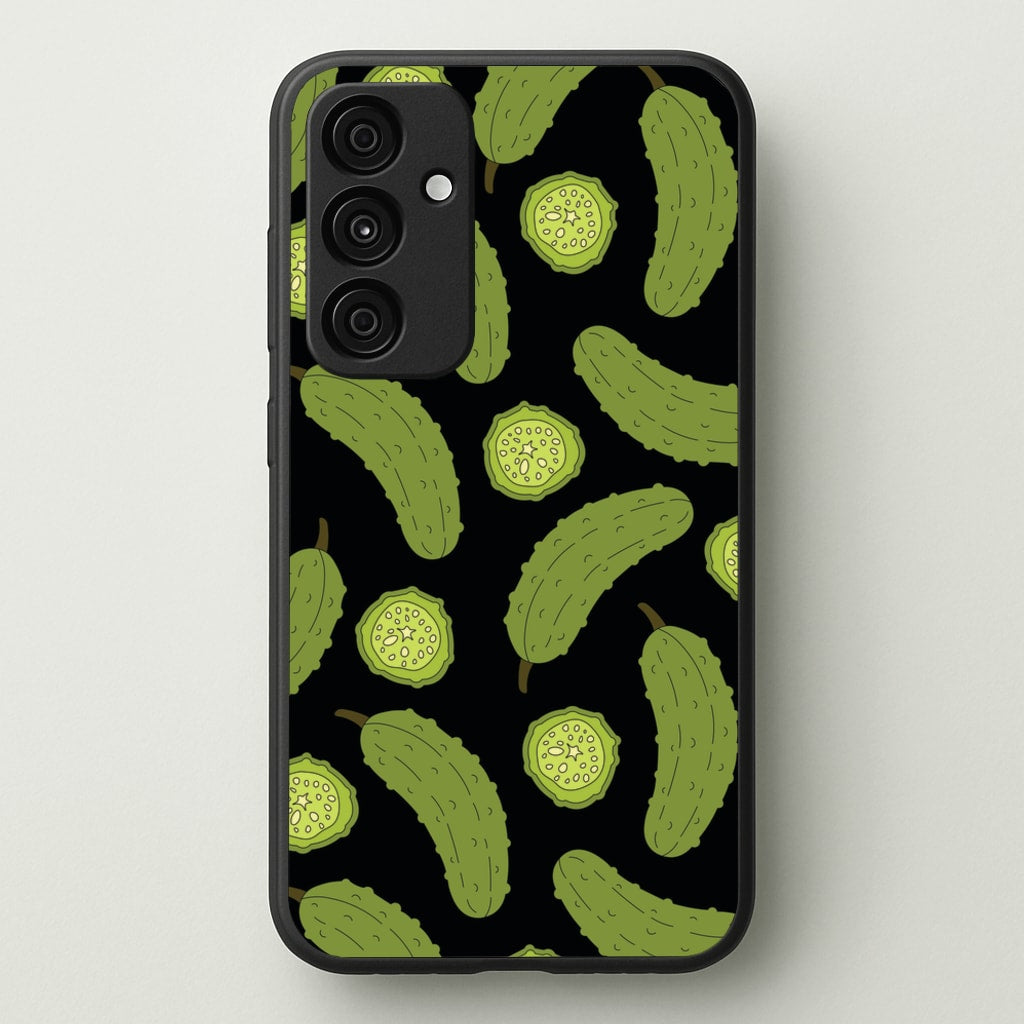 Pickle Assortment Pattern - Food Patterns Phone Case for Galaxy A35